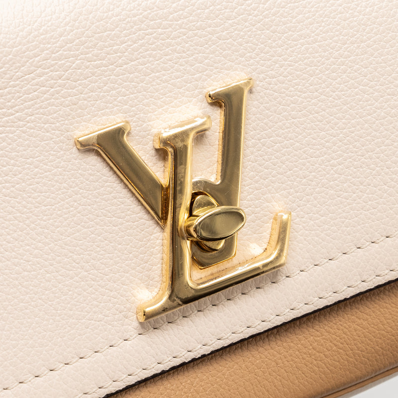Louis Vuitton Lockme Tender grained calfskin beige multicolour GHW