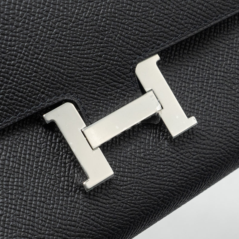 Hermes Constance to go epsom black SHW stamp W