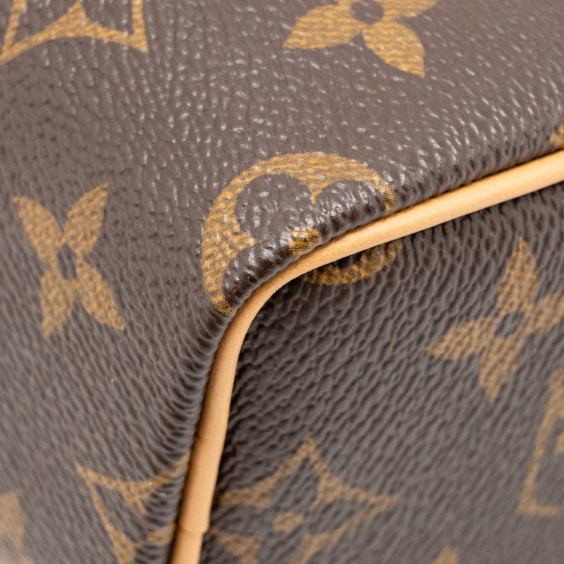 Louis Vuitton Nano Speedy Monogram Canvas GHW