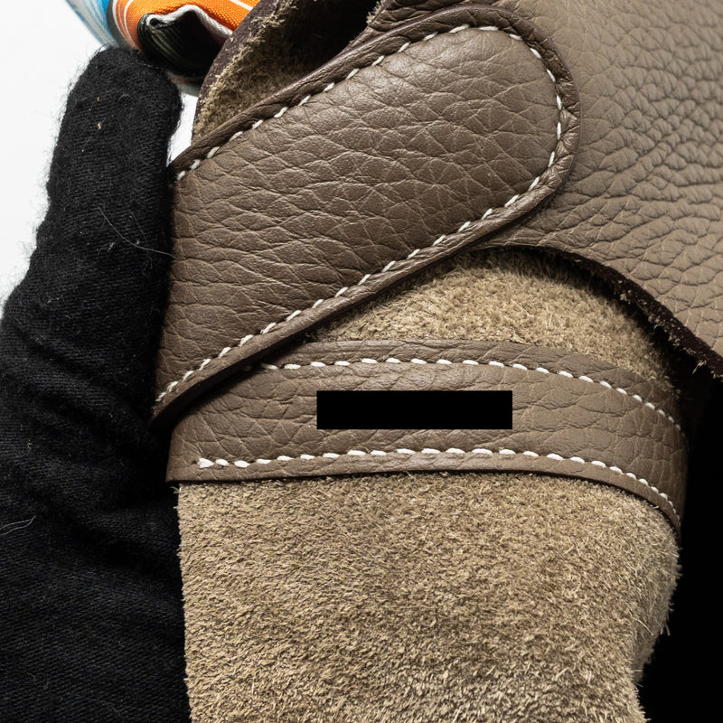 Hermes Picotin 22 Lock Bag Clemence Etoupe SHW stamp Z