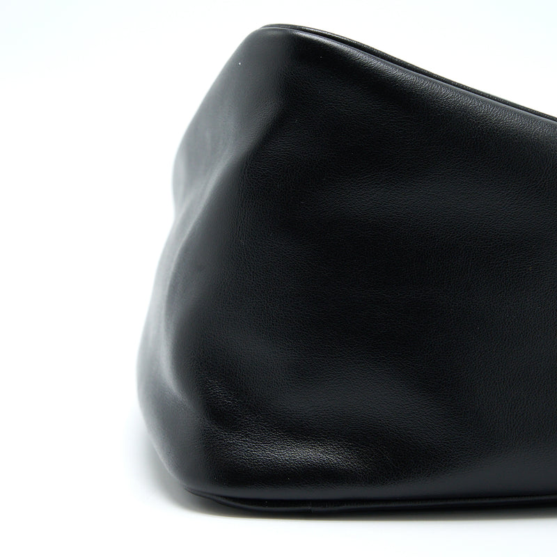 Prada Triangle Shoulder Bag Leather Black SHW