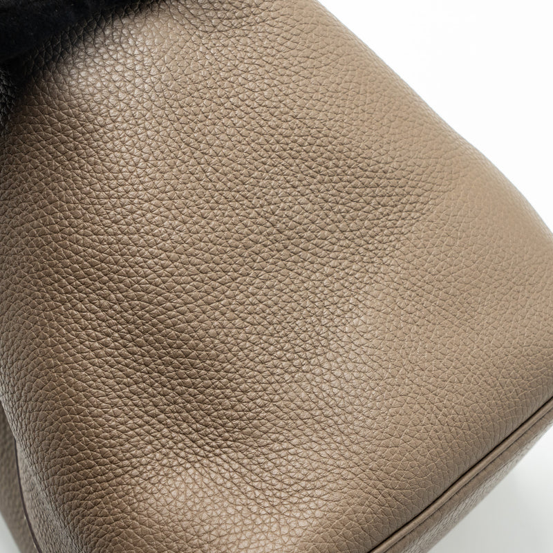 Hermes Picotin 22 Lock Bag Clemence Etoupe SHW stamp Z