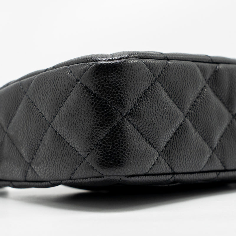 Chanel Clutch Bag with Chain Caviar Black LGHW (Microchip)