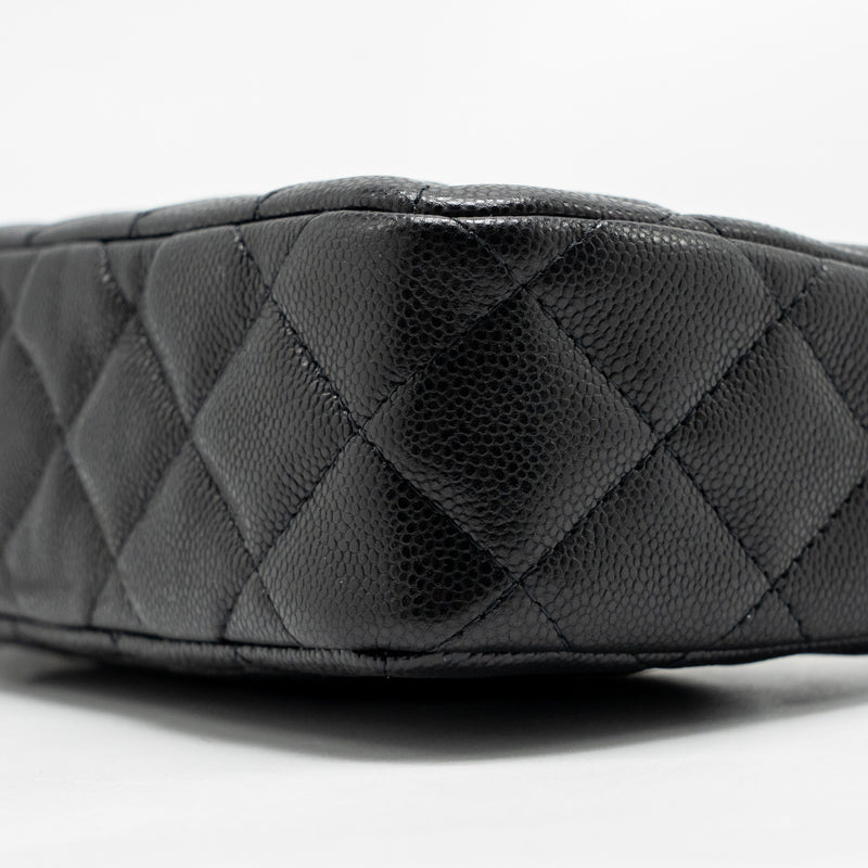 Chanel Clutch Bag with Chain Caviar Black LGHW (Microchip)