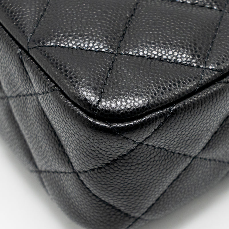 Chanel Clutch Bag with Chain Caviar Black LGHW (Microchip)