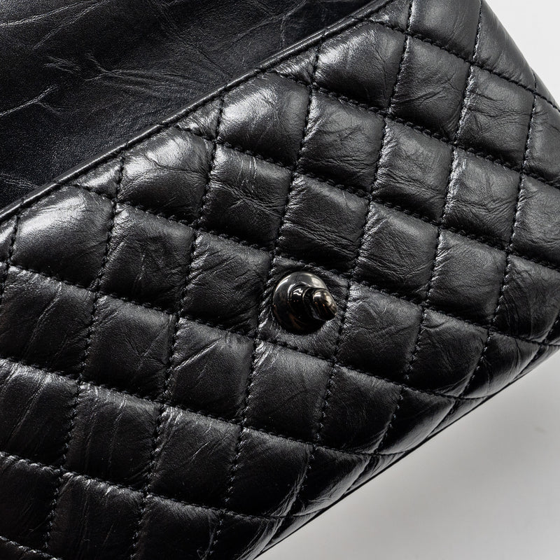 Chanel small coco handle aged calfskin black with black hardware