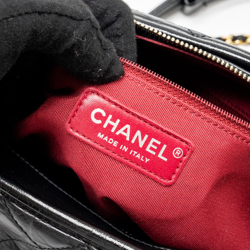 Chanel large Gabrielle hobo bag calfskin black multicolor hardware