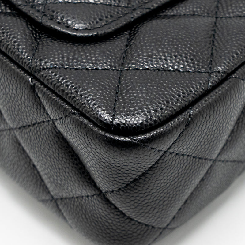 Chanel Clutch Bag with Chain Caviar Black LGHW (Microchip)