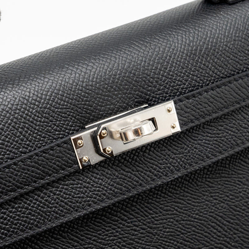 Hermes Kelly 25 Epsom Black SHW Stamp B