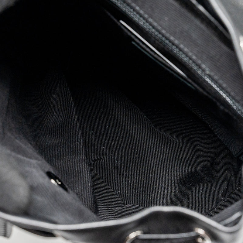 Chanel small urban spirit backpack lambskin black with black hardware