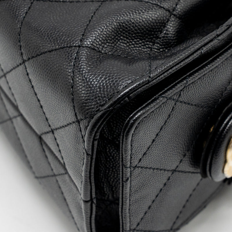 Chanel Mini 25 bag caviar black GHW (microchip)