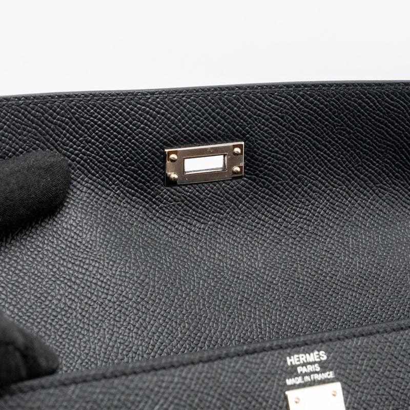 Hermes Kelly 25 Epsom Black SHW Stamp B