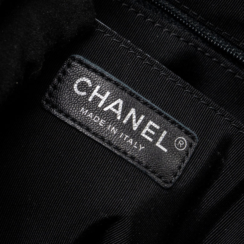 Chanel small urban spirit backpack lambskin black with black hardware