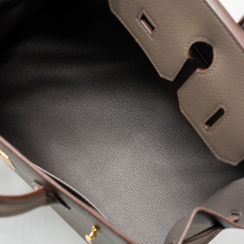Hermes Birkin 30 sellier epsom Gris Etain GHW stamp Z