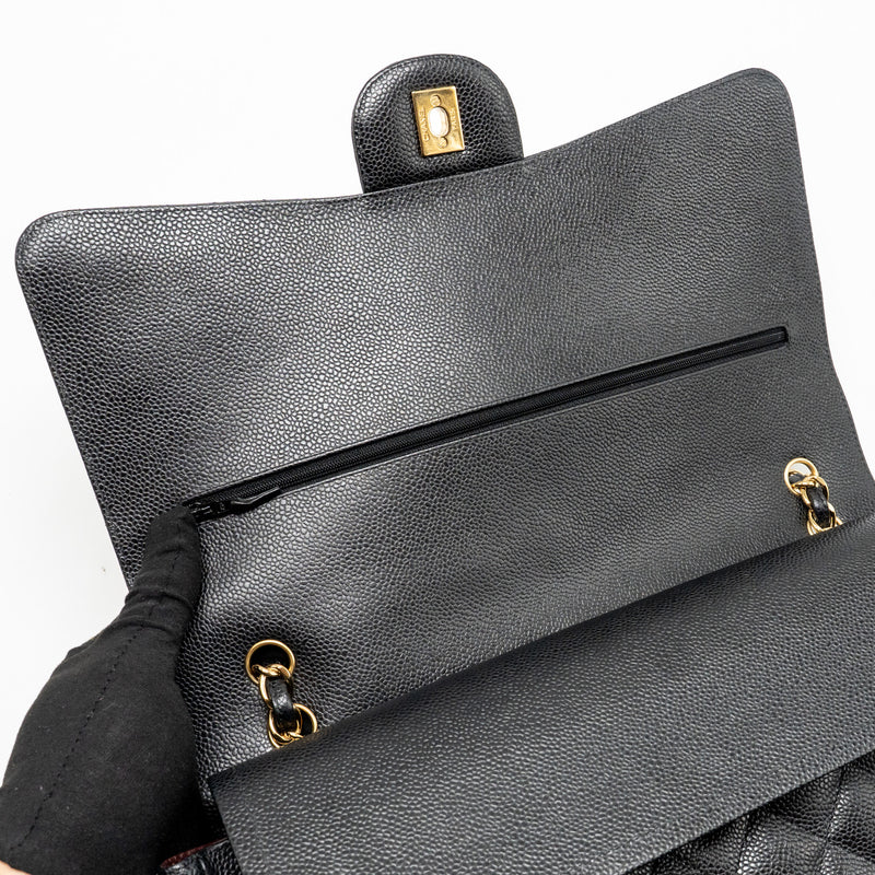 Chanel Maxi Classic Double Flap bag Caviar Black GHW