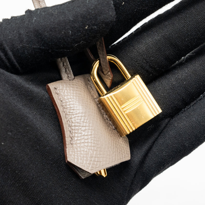 Hermes Birkin 30 sellier epsom Gris Etain GHW stamp Z