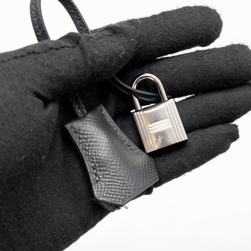 Hermes Kelly 25 Epsom Black SHW Stamp B