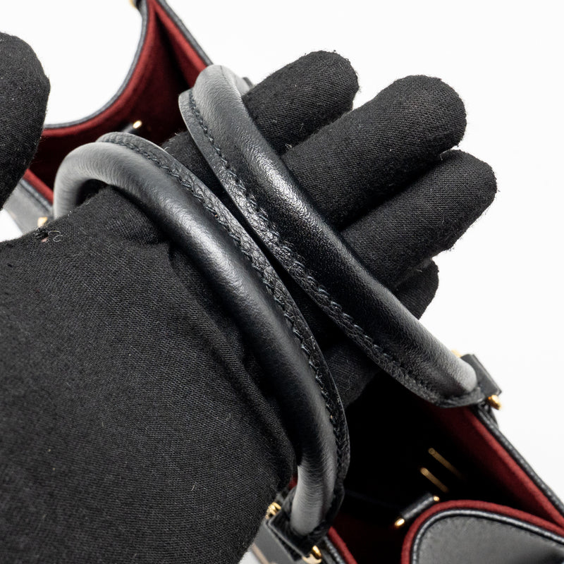 Louis Vuitton Onthego BB Bicolour Monogram Empreinte Leather Black/Beige GHW