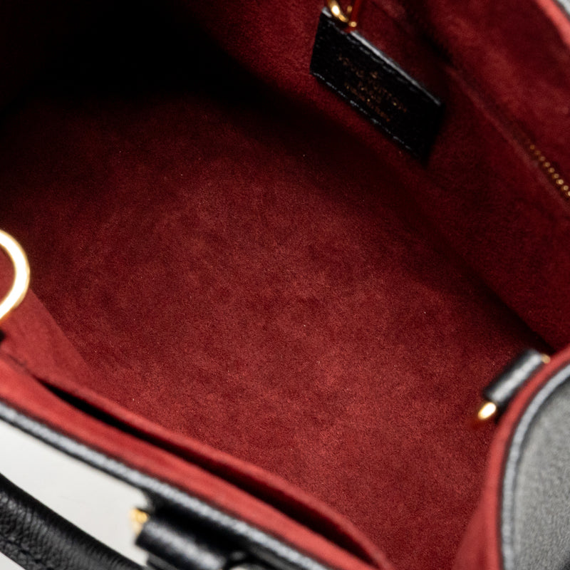 Louis Vuitton Onthego BB Bicolour Monogram Empreinte Leather Black/Beige GHW