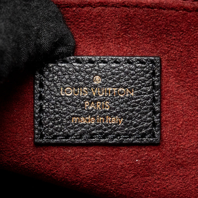 Louis Vuitton Onthego BB Bicolour Monogram Empreinte Leather Black/Beige GHW