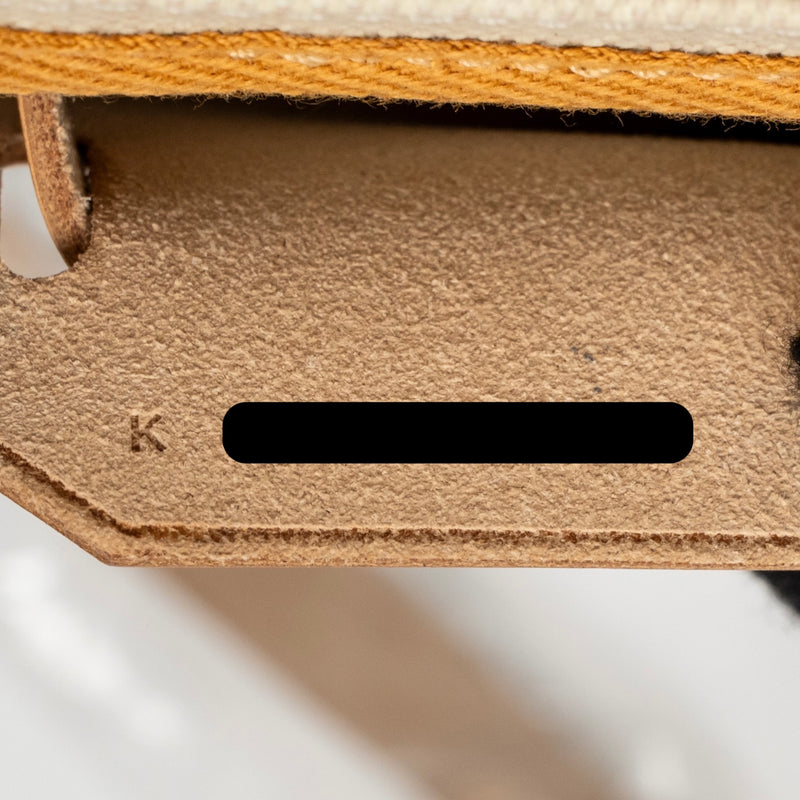 Hermes Herbag Mini Canvas/Hunter Leather Beton / Natural Sable SHW Stamp K