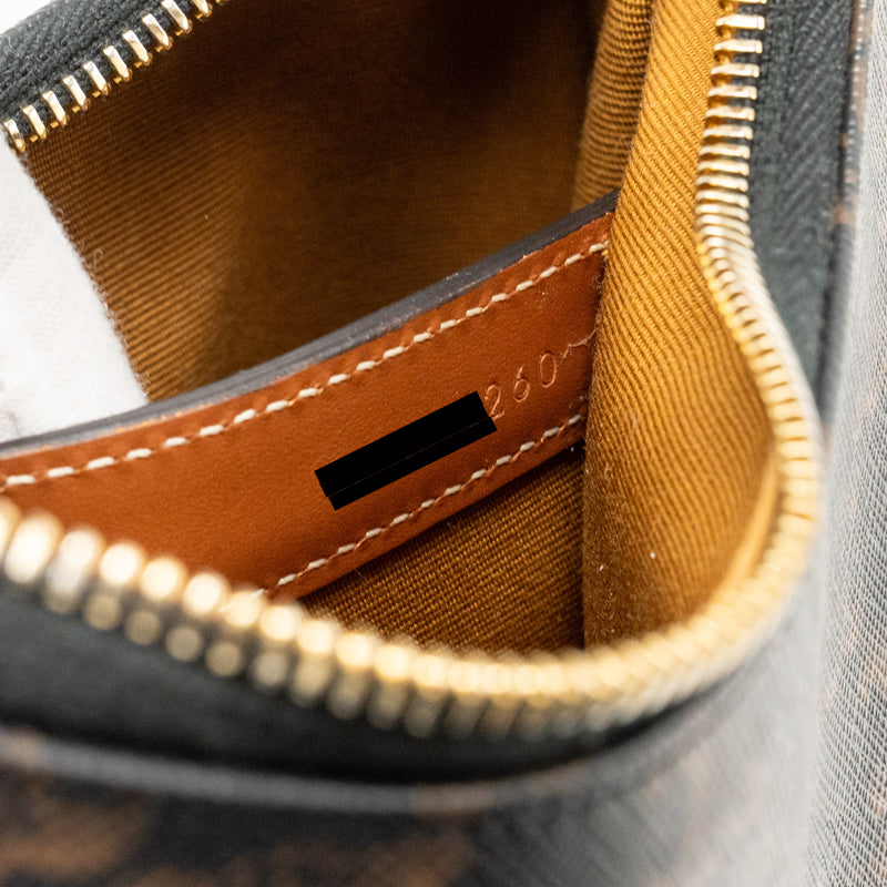 Celine Ava Bag Triomphe Canvas Tan GHW