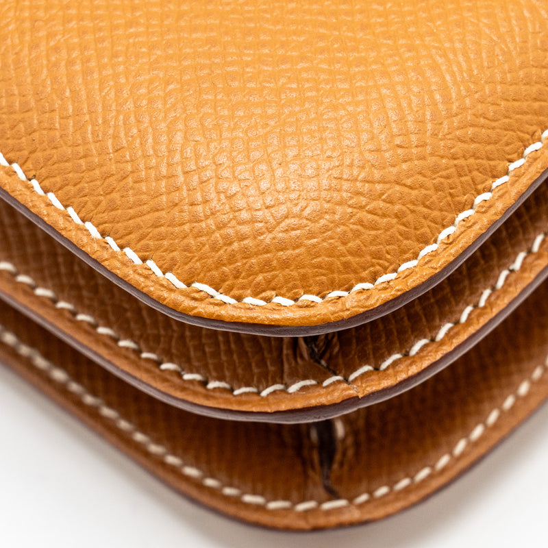 Hermes mini Constance Epsom Gold GHW stamp Z