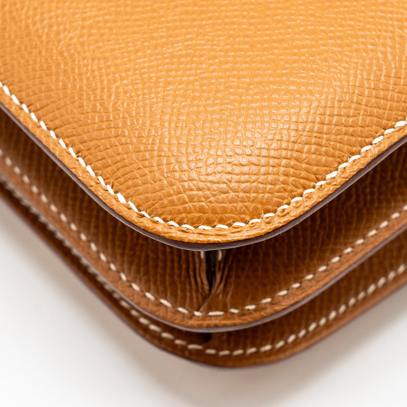 Hermes mini Constance Epsom Gold GHW stamp Z