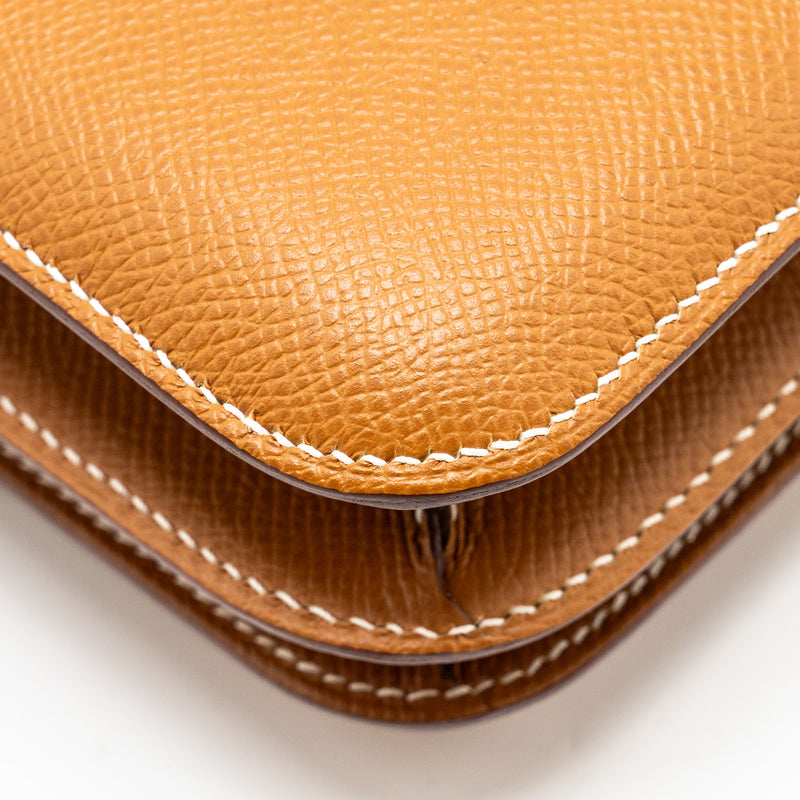 Hermes mini Constance Epsom Gold GHW stamp Z