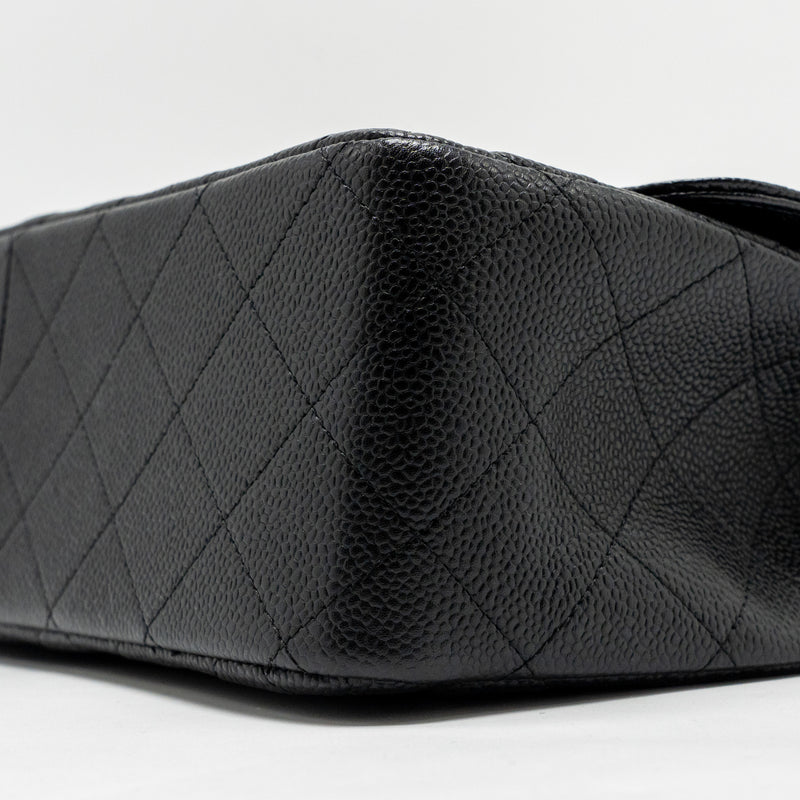 Chanel Jumbo Classic double flap bag caviar black GHW