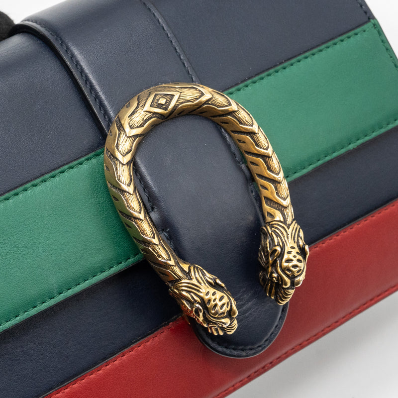 Gucci Dionysus Small Bamboo Handle Bag Calfskin Multicolour GHW