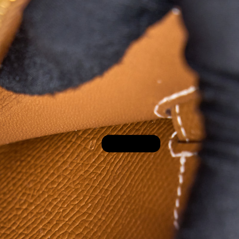 Hermes Kelly To Go Epsom Gold GHW Stamp U