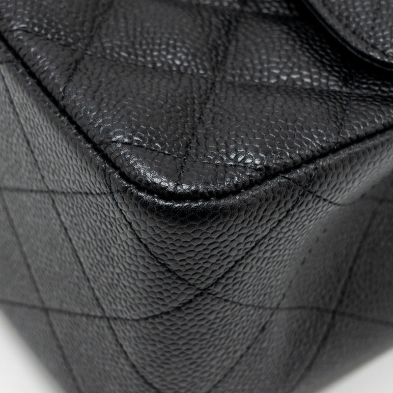 Chanel Jumbo Classic double flap bag caviar black GHW