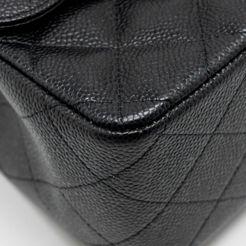 Chanel Jumbo Classic double flap bag caviar black GHW