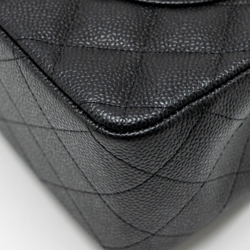 Chanel Jumbo Classic double flap bag caviar black GHW