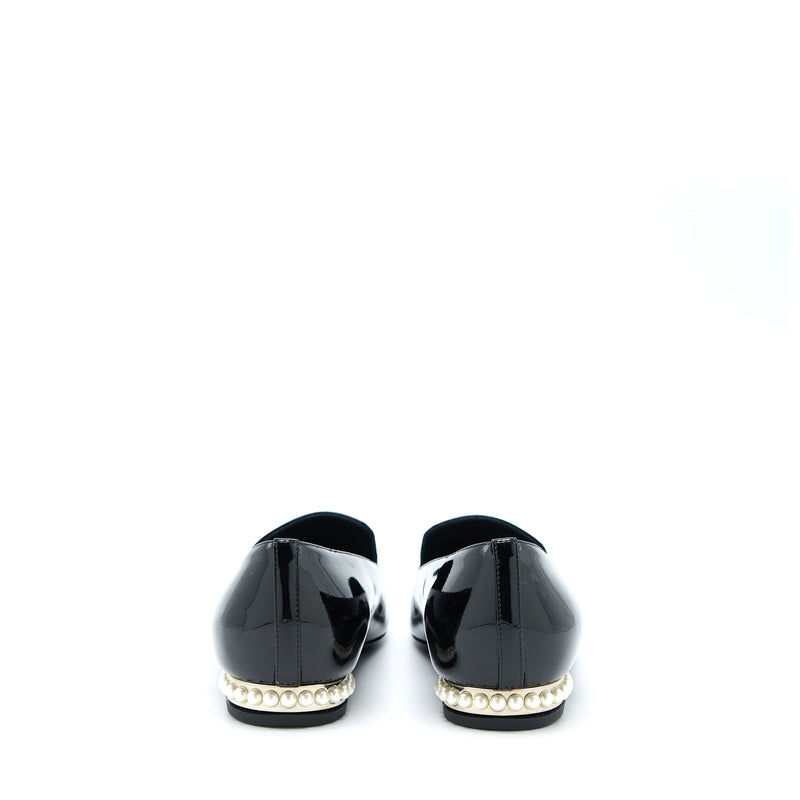 Chanel Size 35.5 Loafer with Pearl/Patent Black SHW