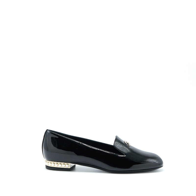 Chanel Size 35.5 Loafer with Pearl/Patent Black SHW