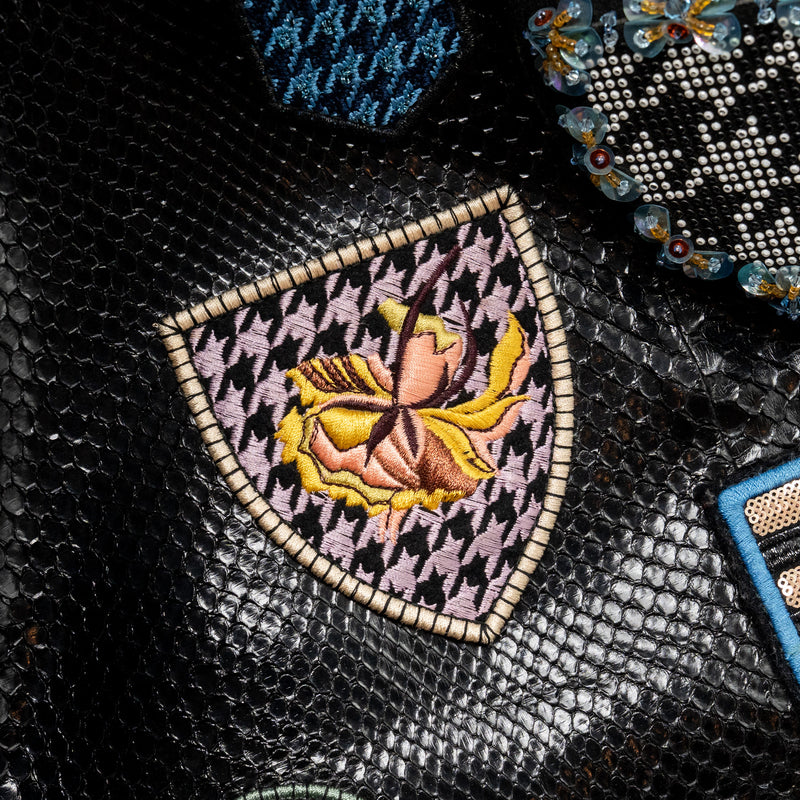 Dior Diorific tote bag Python leather black SHW