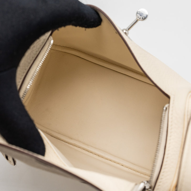 Hermes mini lindy clemence nata SHW stamp U