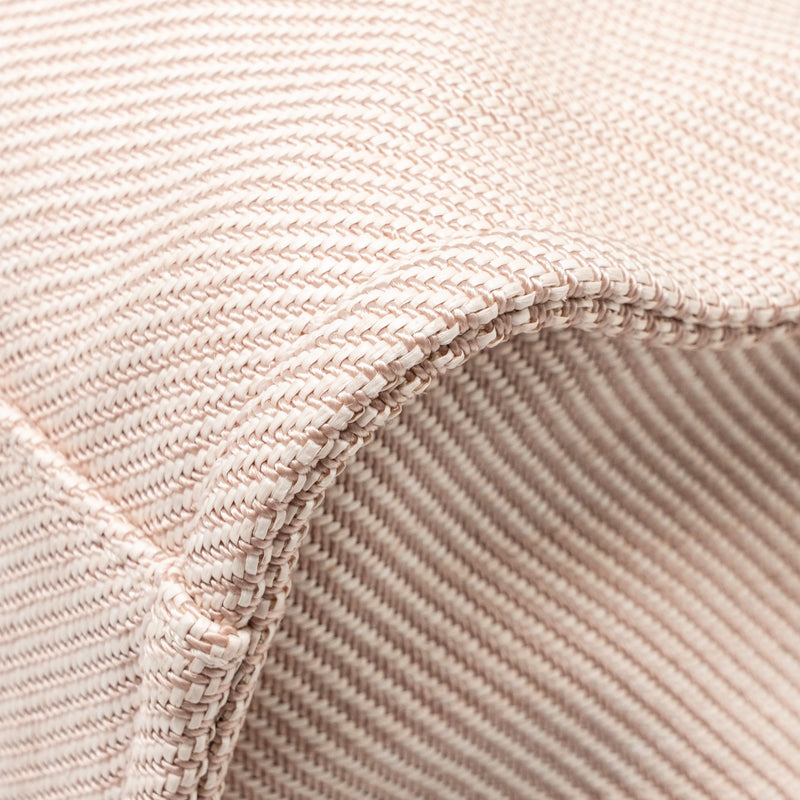 Chanel Large Deauville Tote Shopping Bag Canvas/Calfskin Light Pink LGHW
