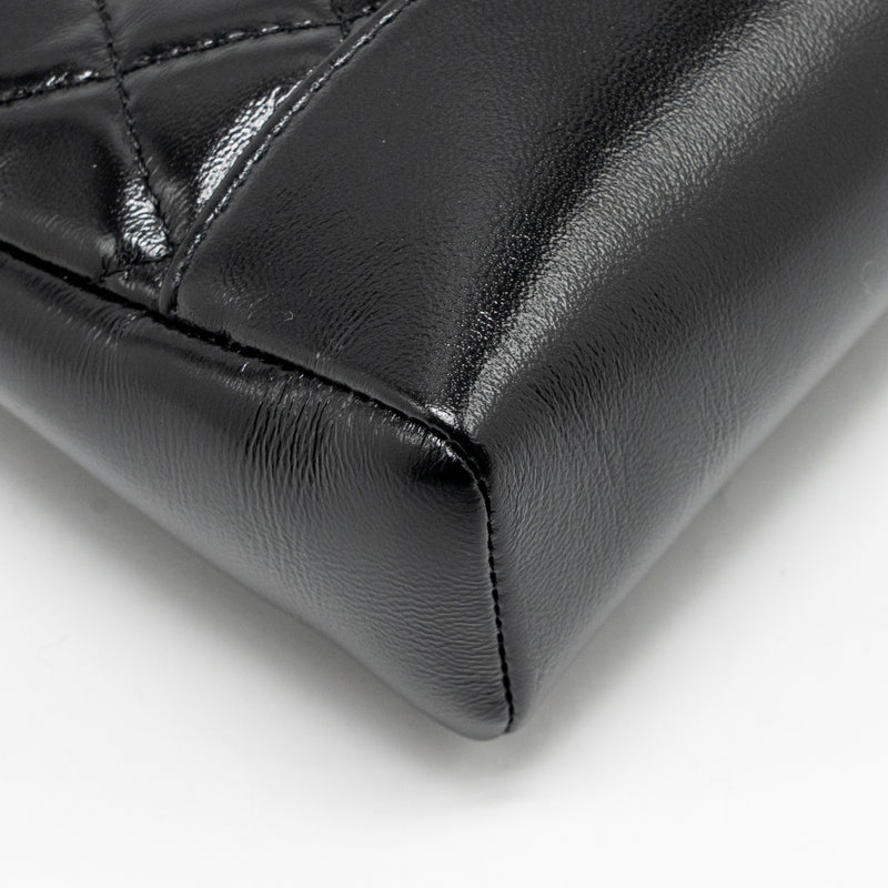 Chanel Mini 31 Bag Shiny Calfskin Black LGHW (Microchip)