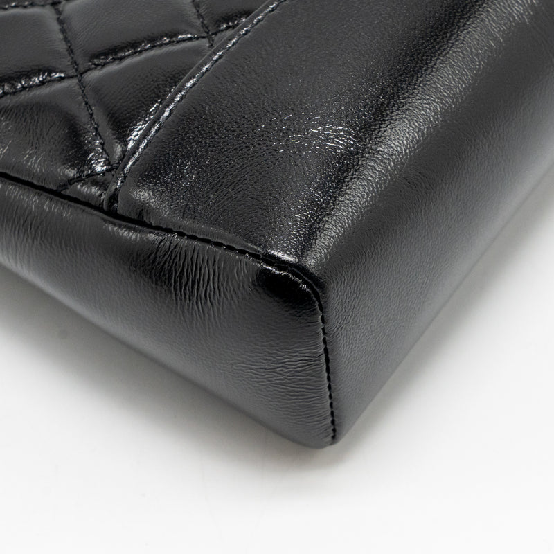 Chanel Mini 31 Bag Shiny Calfskin Black LGHW (Microchip)