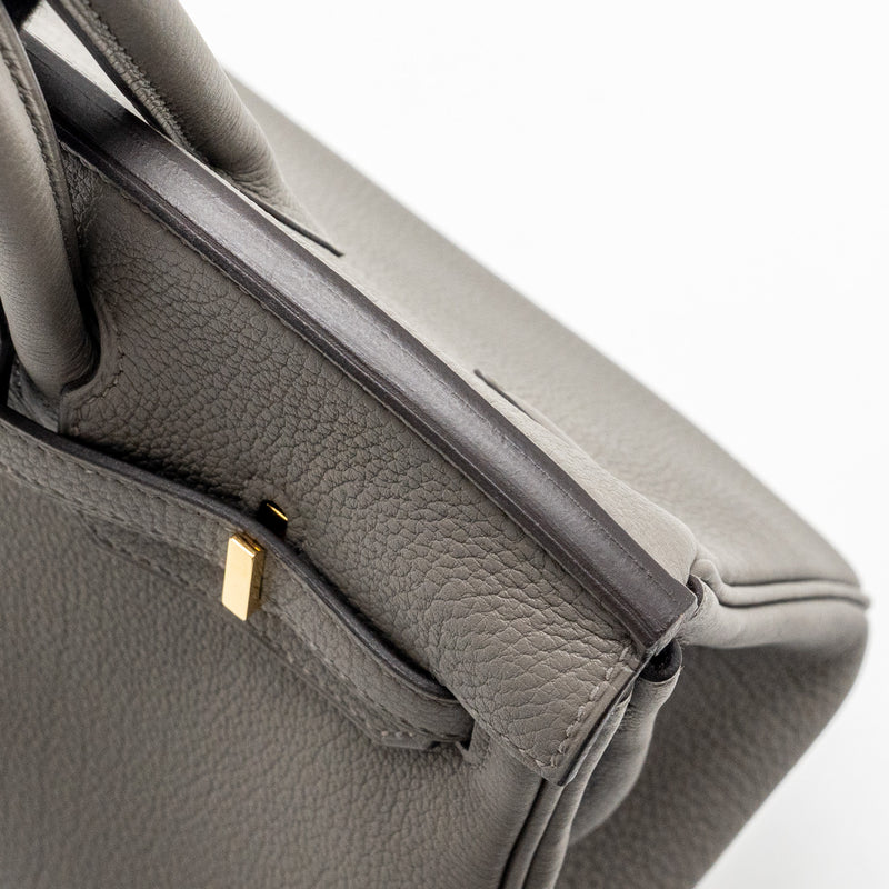 Hermes Birkin 25 togo gris Meyer GHW stamp B
