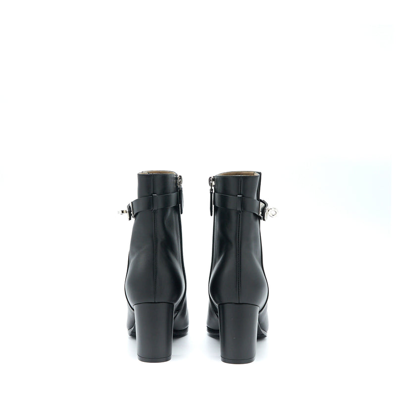 Hermes Size 37 Saint Germain Boots Calfskin Black SHW