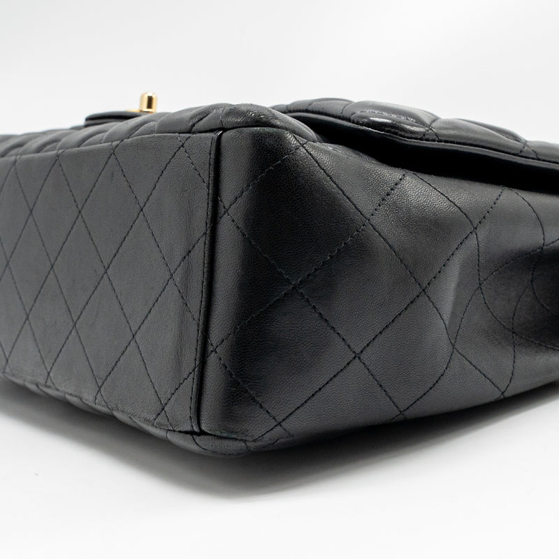 Chanel Maxi Single Flap Bag Lambskin Black GHW