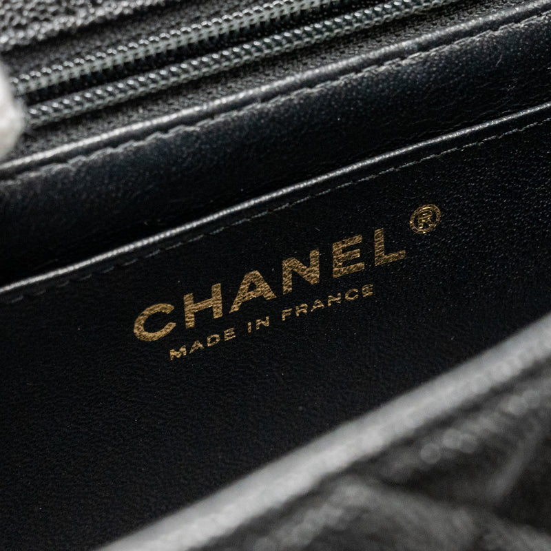 Chanel Top Handle Mini Rectangular Flap Bag Caviar BLACK GHW