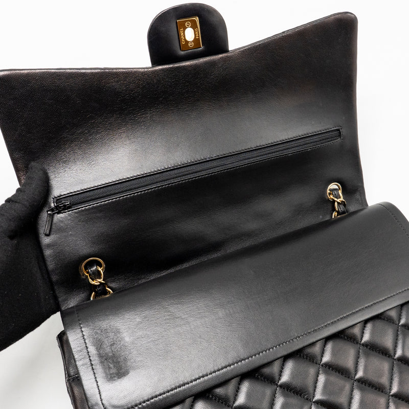 Chanel Maxi Classic Double Flap Bag Lambskin Black GHW