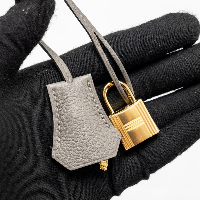 Hermes Birkin 25 togo gris Meyer GHW stamp B