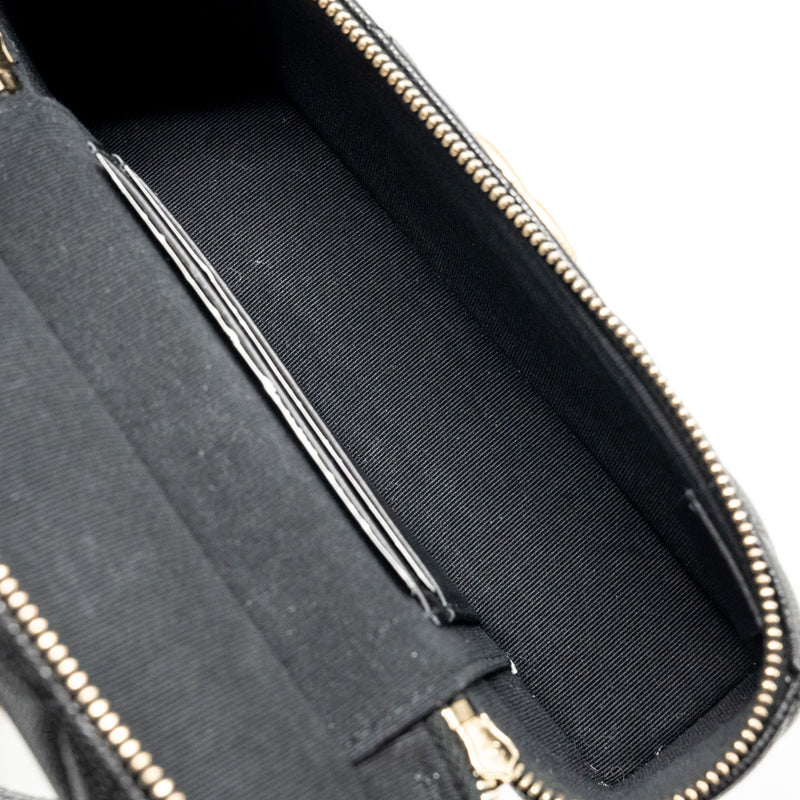 Chanel Top handle Vanity Bag with Chain Caviar Black GHW (Microchip)