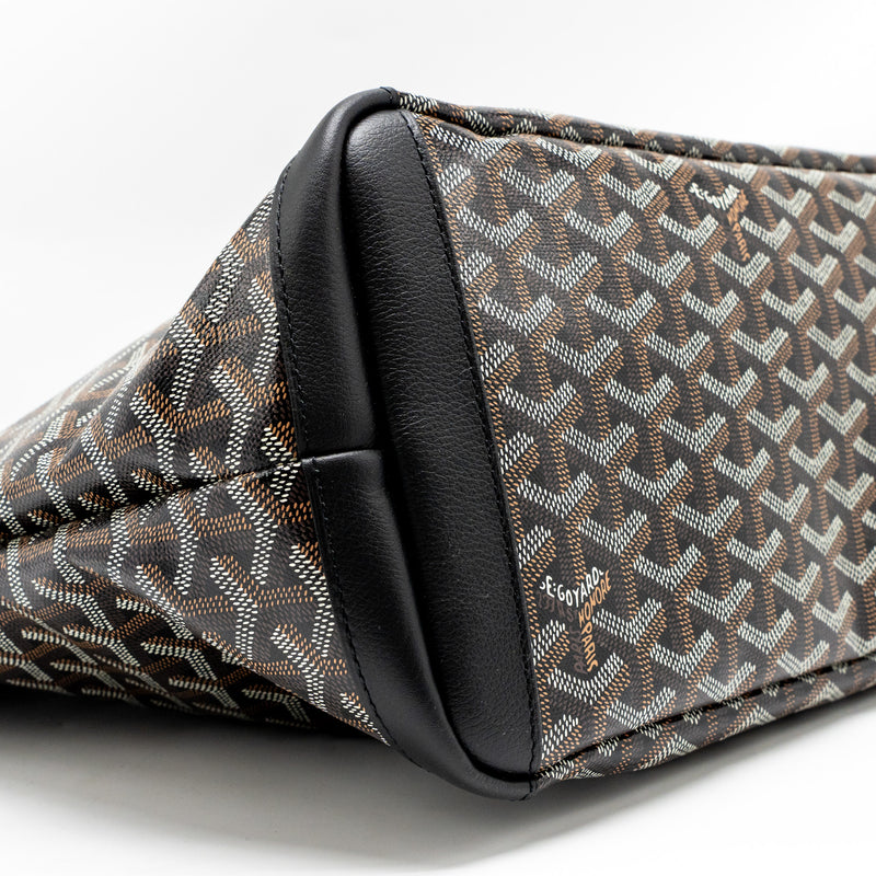 Goyard Artois Medium Handbag Goyardine Canvas/Calfskin Black SHW